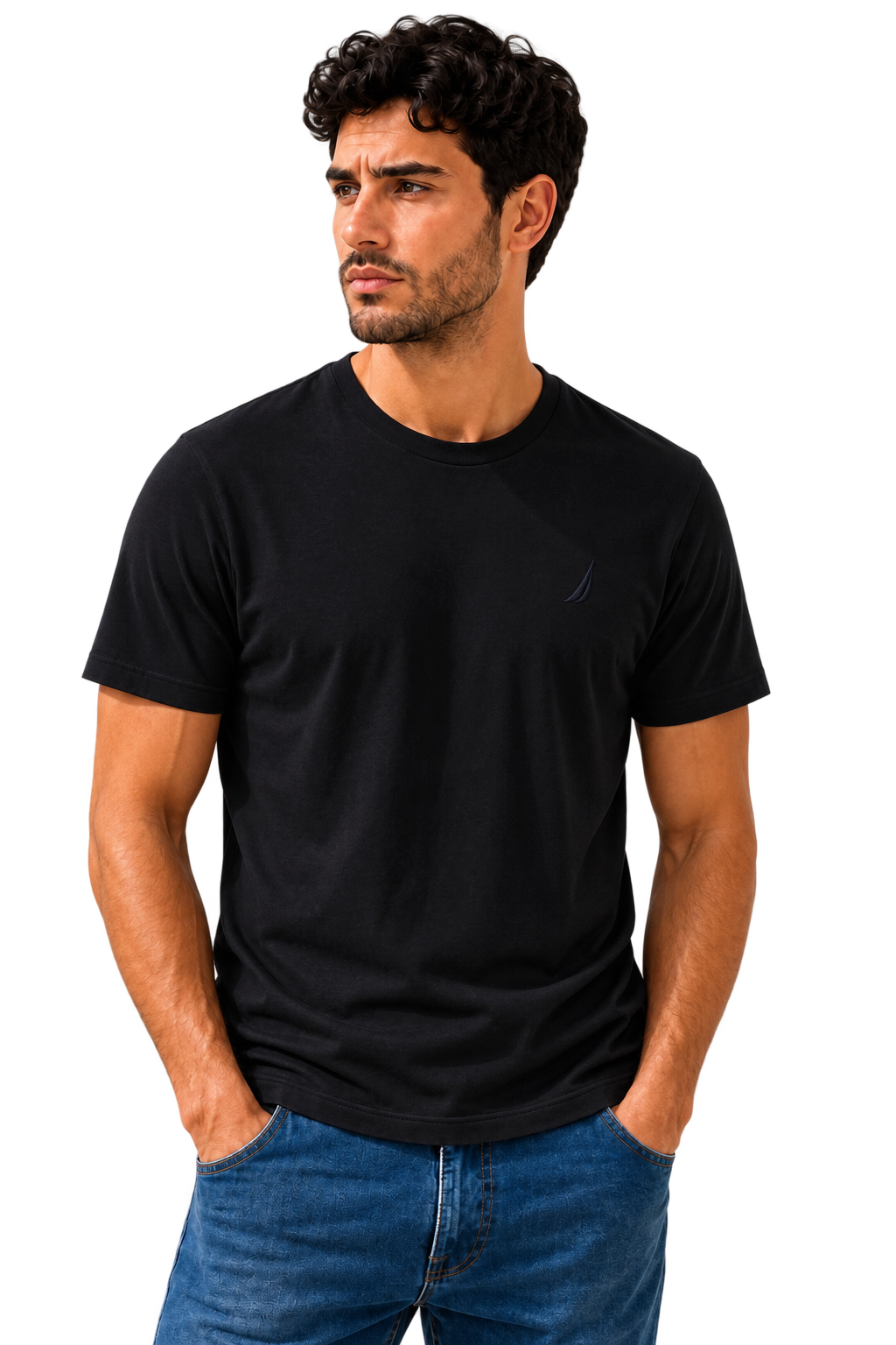 Camiseta Nautica color negro